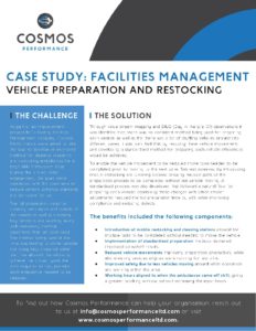 Cosmos Vehicle Preparation and Restocking Case Study Cosmos Performance